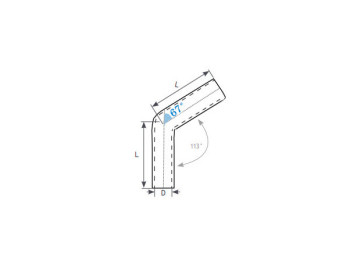 Tubo em Silicone 67º - 51MM