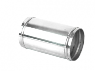 Tubo em alumínio recto com rebordo 63mm