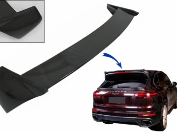 Tunk Roof Spoiler Wing suitable for Porsche Cayenne 958 II SUV (2015-2017) Carbon Fiber