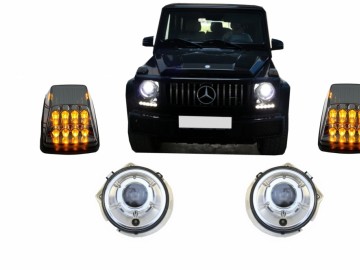 Turning Lights LED suitable for MERCEDES G-Class W463 (1989-2012) with Headlights Chrome Bi-Xenon Look