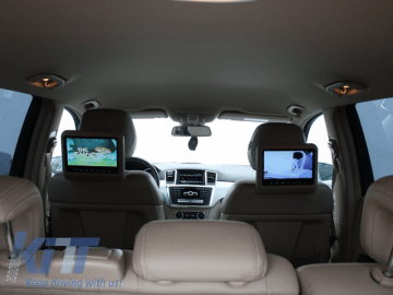 Universal 9 Inch Car Headrest DVD Player HDMI LCD Screen Backsuitable for SEAT Monitor Beige