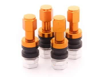 Set Of Aluminum Air Valves Jr V2 - Gold