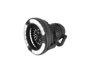 Ventilador 2 em 1 e Luz Ideal para Toldos e Tendas de Campismo