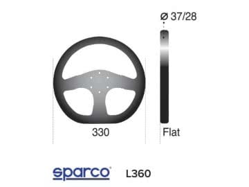 Volante Sparco L360 Pele