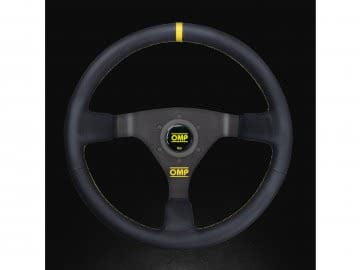 Volante OMP WRC Amarelo em Pele