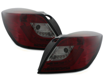 carDNA LED Taillights suitable for OPEL Astra H GTC LIGHTBAR Red/Smoke