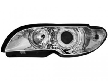 headlights suitable for BMW E46 2d 03-06 _ 2 halo rims