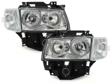 headlights suitable for VW T4 97-03 _ 2 halo rims