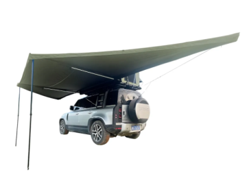 oldo lateral com luz LED de 180º Overland (2,5 m) verde PREMIUM